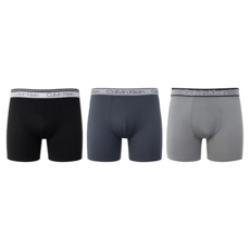 Calvin Klein 男款 棉質彈性平口內褲 NP2837O-J61 3件組