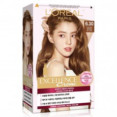 L'OREAL PARiS 巴黎萊雅 優媚霜三重護髮染髮霜 6.30, 焦糖金棕色, 1個