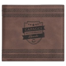 CAPACCI SPORTS 男士油蠟皮革短夾