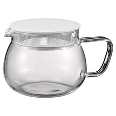 하리오 차노마루 티포트, 화이트, 1개, 380ml
