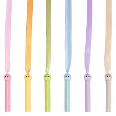 Funysofy 柔軟彩虹緞帶棒6件組 粉彩, 1套