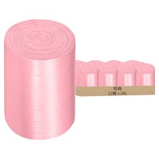 班森 加厚香氛手提式垃圾袋 粉櫻芬芳 2連捲 100入, 6套, 24L