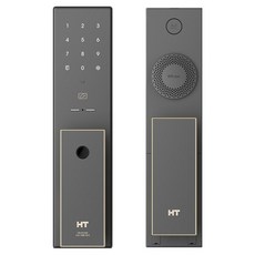 현대에이치티 푸시풀 지문인식 무타공 디퓨저 도어락, 고객직접설치, TDL-P2102F