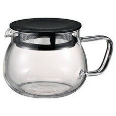 하리오 차노마루 티포트, 블랙, 1개, 380ml