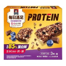 QUAKER 桂格 每日滿足蛋白穀物棒 藍莓可可 3個裝, 69g, 1套