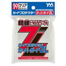 야노망 TCG 카드프로텍터 Z시리즈 오버가드 ZL 투명 68 x 93 mm 50p, 레드, 1개