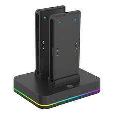 esoon NS2 Switch 2 四合一磁吸手把充電座, 黑色, 1個, HS-SW2001