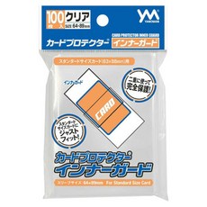 야노망 TCG 카드프로텍터 이너가드 투명 64 x 89 mm 100p, 오렌지, 1개 오렌지, 1개