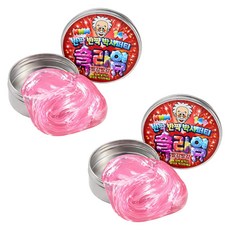 Toyto 亮晶晶博士黏土史萊姆, 紅色, 62g, 2個