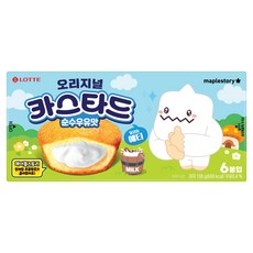 롯데카스타드 메이플스토리 콜라보 순수우유맛, 1개, 138g