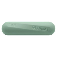 Tumaz 月熊 一體成型 環保材質 迷你啞鈴 莫蘭迪色系 若竹綠, 1個, 1kg