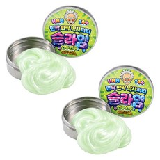 토이토 오리지널 반짝반짝 박사 퍼티 유리 슬라임, 연두연두, 62g, 2개 연두연두, 62g, 2개