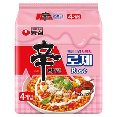 신라면 로제 134g, 4개 4개