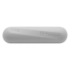 Tumaz 月熊 一體成型 環保材質 迷你啞鈴 莫蘭迪色系 煙波灰, 1個, 1kg
