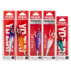 YO-ZURI Ultra Laser 魷魚木蝦 5件組, 混合色, 1套