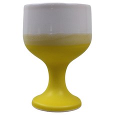 Dalsogum 陶瓷雙色高腳杯 霧面檸檬, 1個, 180ml