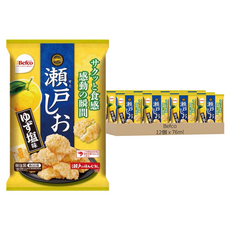 Befco 栗山 瀨戶汐揚米果 柚子鹽風味, 76g, 12個