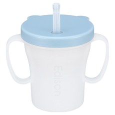 에디슨 베이비 흘림방지 빨대컵, 블루, 1개, 200ml