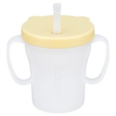 에디슨 베이비 흘림방지 빨대컵, 옐로우, 1개, 200ml
