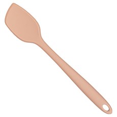 momobin 矽膠嬰兒副食品刮刀 迷你炒勺 L, 赤陶玫瑰, 1個