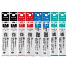 파이롯트 쥬스업 3/4 다색볼펜 리필심 0.4mm 4종 x 2p세트, 블랙, 블루, 레드, 그린, 1세트