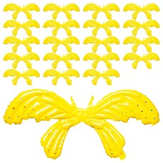 minhwashop 蝴蝶翅膀氣球裝飾 I250066A, 黃色, 20個