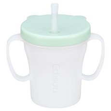 에디슨 베이비 흘림방지 빨대컵, 200ml, 1개, 민트