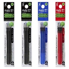 PILOT 百樂 FRIXION 多色原子筆替芯 0.5mm 3入 x 4件組, 黑色, 藍色, 紅色, 1套