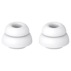 SPACE SHIELD 雙層音質矽膠耳塞套 2入組 適用於Galaxy Buds4 Pro, 白色, 1套