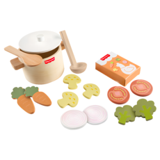 fisher-price 費雪 木製玩具 蔬菜湯組, 混和顏色, 1套