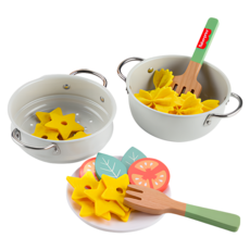 fisher-price 費雪 木製義大利麵鍋廚組, 混和顏色, 1套