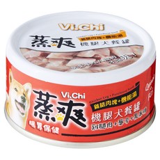 Vi.Chi 蒸爽機腿犬餐罐 腸胃保健, 80g, 24個, 雞腿肉 + 藜麥 + 果寡糖