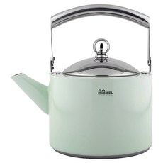HIMMEL 304不鏽鋼電磁爐粉彩水壺, 1個, 粉彩綠, 3L