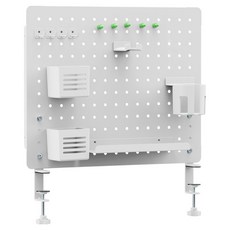 엔산마운트 책상 타공판 555 x 435 x 102 mm PEG520, 화이트, 1개