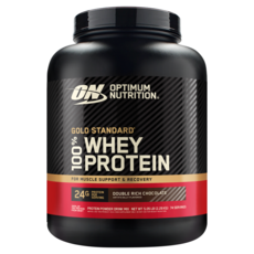 OPTIMUM NUTRITION 歐恩 台灣公司貨 金牌黃金比例乳清蛋白 雙倍巧克力 5.05lb, 2290g, 1桶