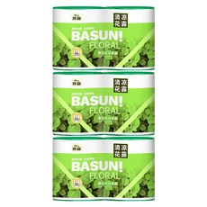 Basun 班森 加厚香氛手提式垃圾袋 清涼花露 兩連捲, 3套, 24L