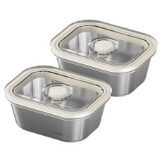 바퀜 스틸 진공 밧드 0.5L, 2개, 단품