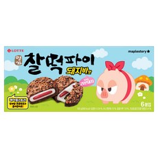 롯데웰푸드 찰떡파이 명가 메이플스토리 돼지바맛, 1개, 150g