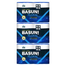 Basun 班森 加厚香氛手提式垃圾袋 魅藍香氛 兩連捲, 3套, 24L