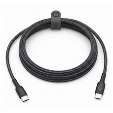 belkin 貝爾金 任天堂 Switch 2 60W USB-Type-C 編織快速充電線 黑色 1個 ENA008qc2MBK