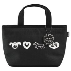 써모스 이나피스퀘어 심플 데일리 보냉백 4L RFF-004KC-IPIS, 블랙, 1개