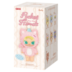 팝마트 베이비 몰리 주머니 속 친구들 시리즈 인형 키링, 랜덤발송, 1개, 14cm