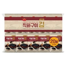 왕가김 서천김 직화구이김 도시락김, 20개, 5g