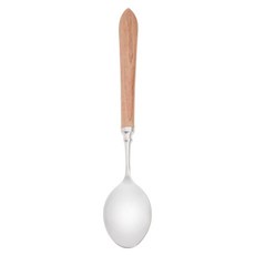 HOLA 和樂家居 查莉楓木不鏽鋼咖啡匙 16.4cm, 銀色, 1個