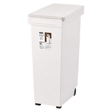 ASVEL EBAN 彈壓式垃圾桶 30L, 白色
