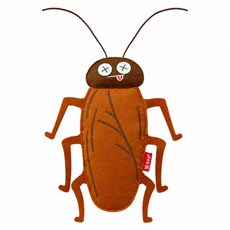 喜多魚 原創仿生蟑螂貓玩具, 大蟑螂, 1個