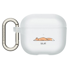 RHINOSHIELD 犀牛盾 AirPods 4 無線耳機保護殼, I Love Doodle 狐狸 Fox off, 1個, ABT01340R4-XF02