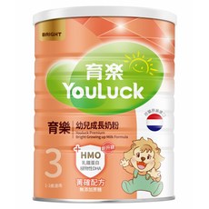 YouLuck 育樂 幼兒成長奶粉 BRIGHT 菁確配方 1~3歲, 800g, 1個