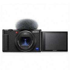 SONY 索尼 Vlog 數位相機 附防風毛罩 黑色, ZV-1F