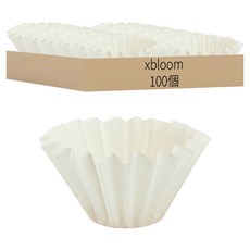 xbloom 155型蛋糕波紋咖啡濾紙, 1個, 100個裝